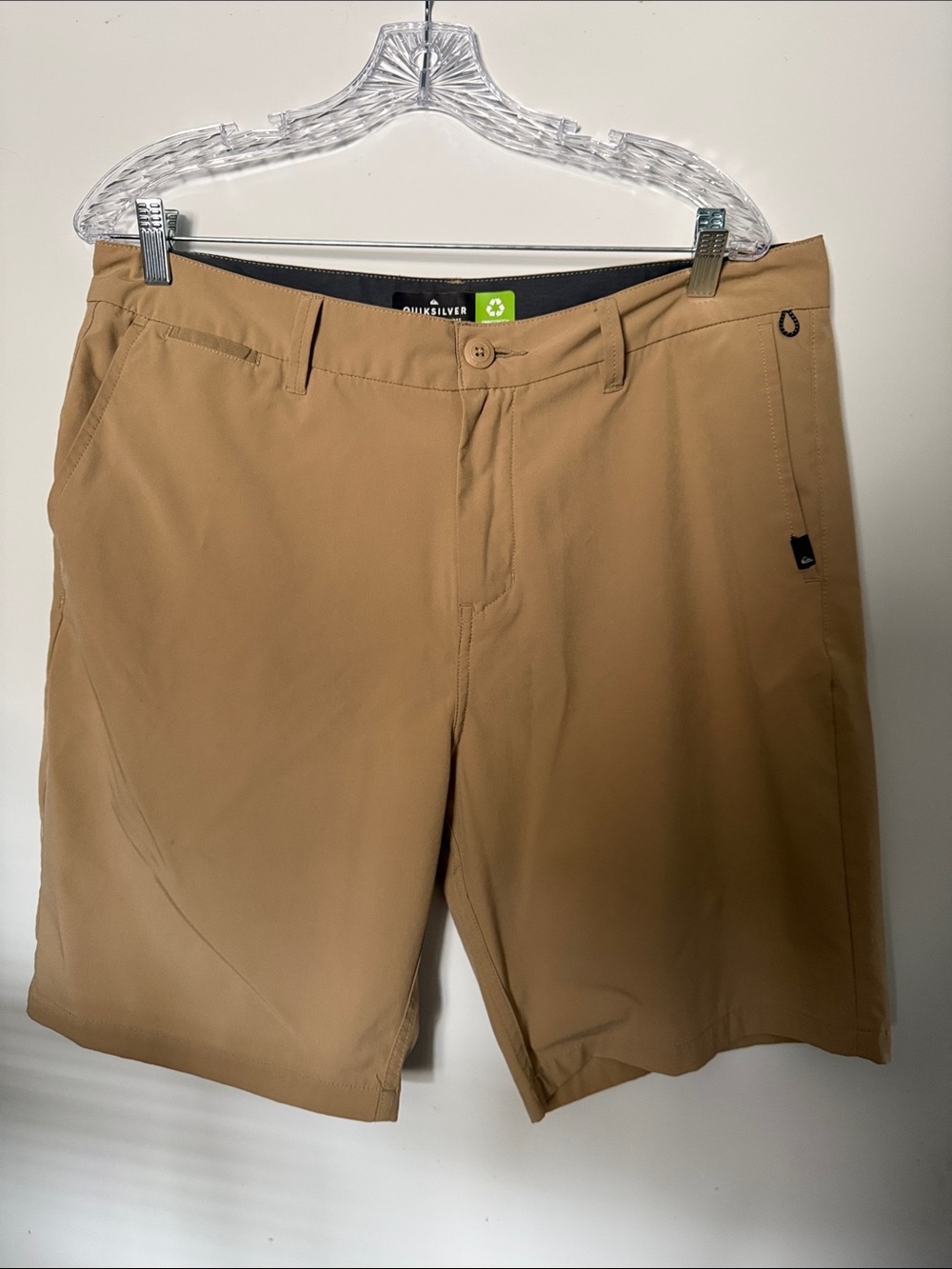 Quiksilver Men’s Tan Flat Front Performance Shorts